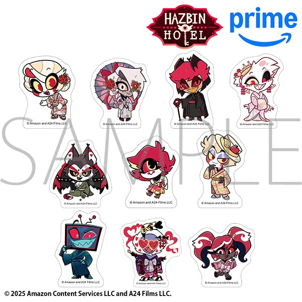 (Goods - Sticker) Hazbin Hotel Sticker - Vox (Kimono) Chibi