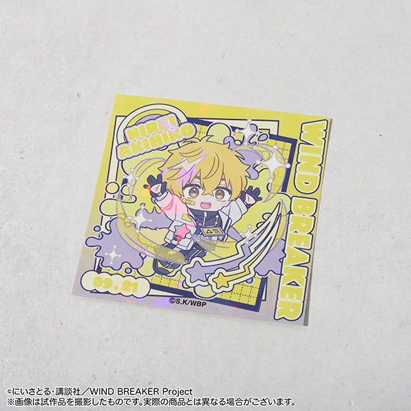 (Goods - Sticker) WIND BREAKER Holographic Sticker Akihiko Nirei Pastel Pop