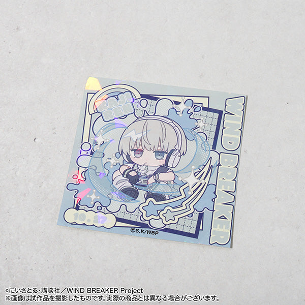 (Goods - Sticker) WIND BREAKER Holographic Sticker Ren Kaji Pastel Pop