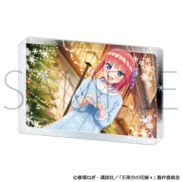 (Goods - Ornament) The Quintessential Quintuplets* Acrylic Block (Snowy Christmas) Nino Nakano