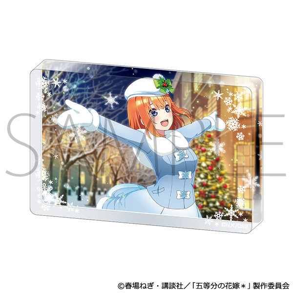 (Goods - Ornament) The Quintessential Quintuplets* Acrylic Block (Snowy Christmas) Yotsuba Nakano