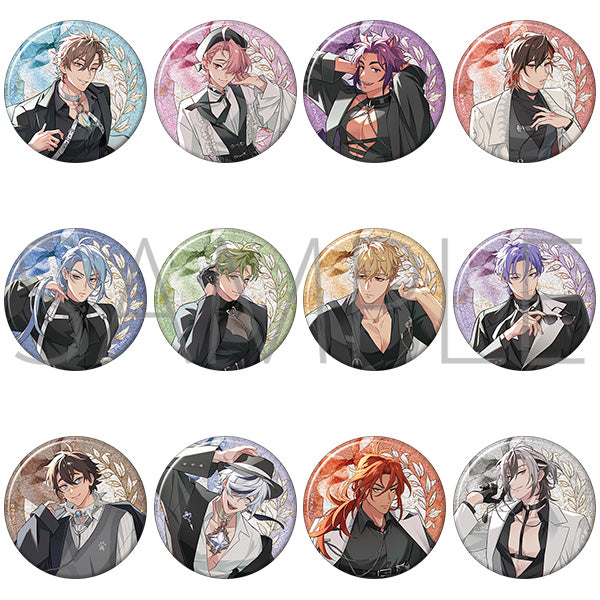 (1BOX=12)(Goods - Badge) NU: Carnival Holographic Character Badge Collection
