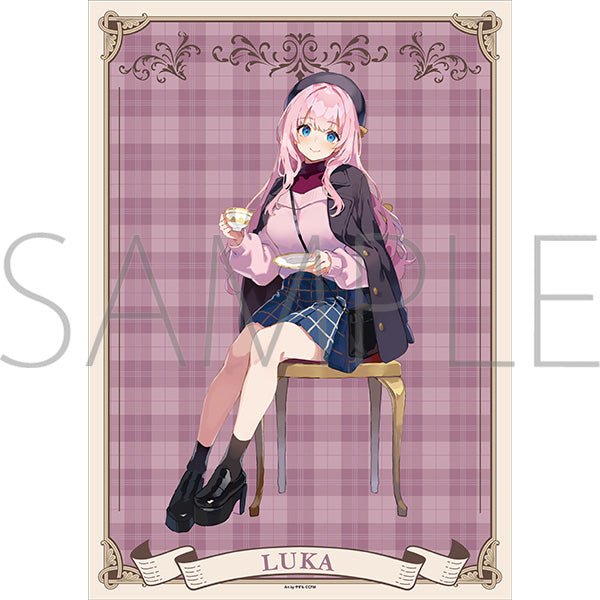 (Goods - Tapestry) Hatsune Miku Series Mini Clear Poster / Megurine Luka