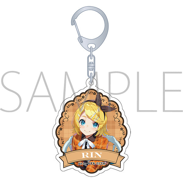 (Goods - Keychain) Hatsune Miku Series Holographic Acrylic Keychain / Kagamine Rin