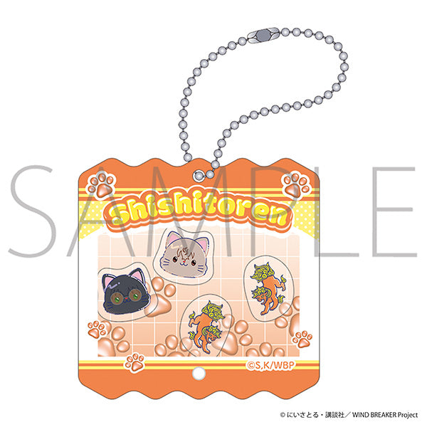 (Goods - Keychain) WIND BREAKER withCAT illustration Ver. Shakashaka Shakable Acrylic Keychain / Shishitoren