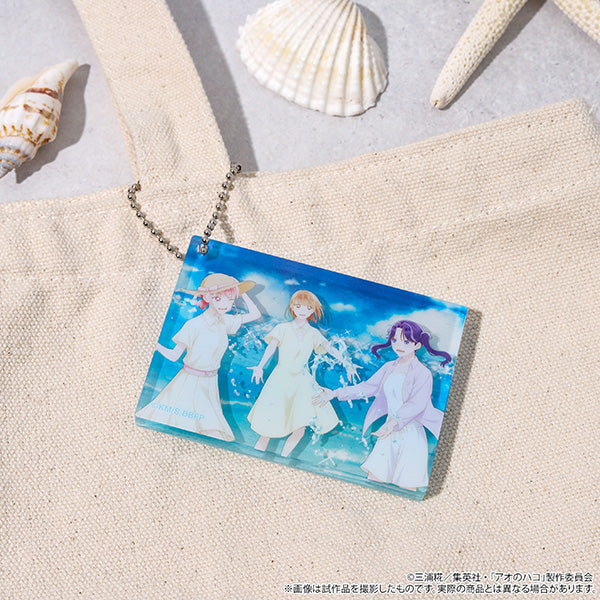 (Goods - Keychain) Blue Box Acrylic Block Keychain / Ensemble Visual ~Summer Colors~