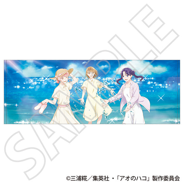 (Goods - Towel) Blue Box Print Towel ~Summer Colors~