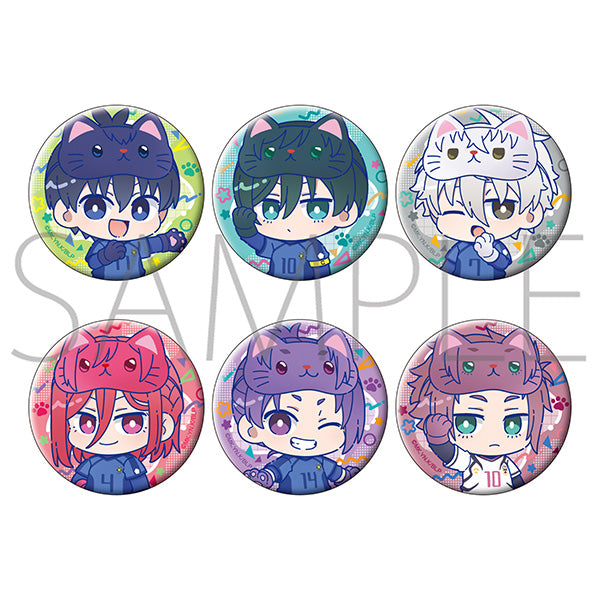 (1BOX=6)(Goods - Badge) Blue Lock Season 2 withCAT illustration Ver. Chara Badge Collection