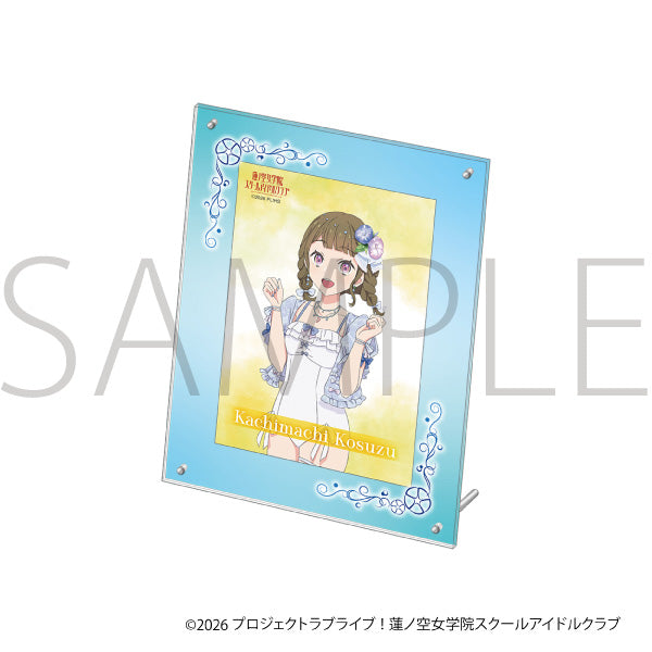 (Goods - Set) Love Live! Hasu no Sora Jogakuin School Idol Club Acrylic Photo Frame & Bromide Set / Kosuzu Kachimachi