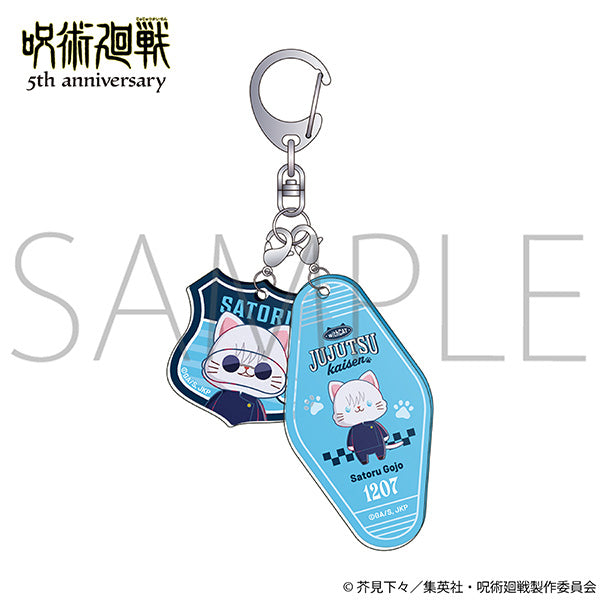 (Goods - Keychain) Jujutsu Kaisen 5th Anniversary withCAT illustration Ver. Two Piece Acrylic Keychain / Satoru Gojo (Hidden Inventory / Premature Death)