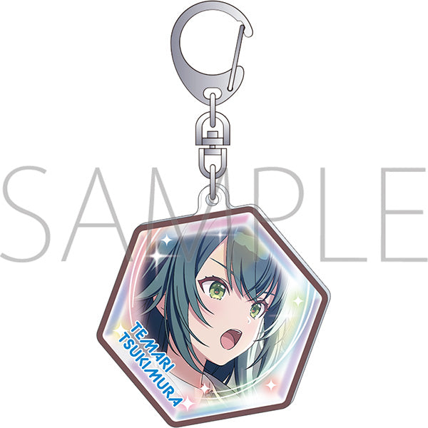 (Goods - Keychain) Gakuen iDOLM@STER Piece Style Acrylic Keychain / Temari Tsukimura Vol.2