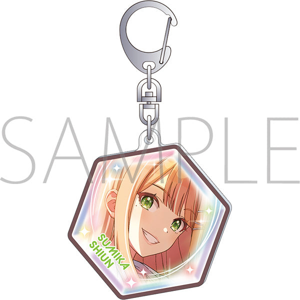(Goods - Keychain) Gakuen iDOLM@STER Piece Style Acrylic Keychain / Sumika Shiun Vol.2