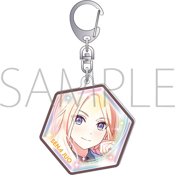 (Goods - Keychain) Gakuen iDOLM@STER Piece Style Acrylic Keychain / Sena Juo Vol.2