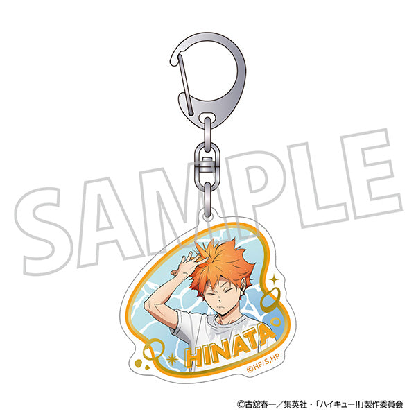 (Goods - Keychain) Haikyu!! Foil Stamped Acrylic Keychain / Shoyo Hinata "Cool Down Fair"