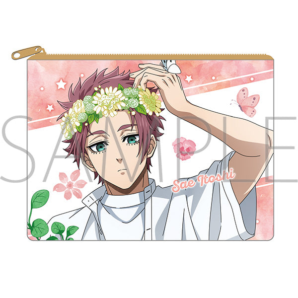 (Goods - Pouch) Blue Lock Season 2 Clear Pouch / Sae Itoshi flower crown