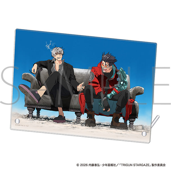 (Goods - Ornament) TRIGUN STARGAZE Acrylic Art Panel / Completion Commemoration ver.