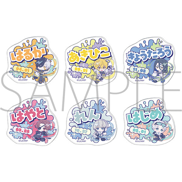 (1BOX=6)(Goods - Badge) WIND BREAKER Onamae Badge Collection / Pastel Pop