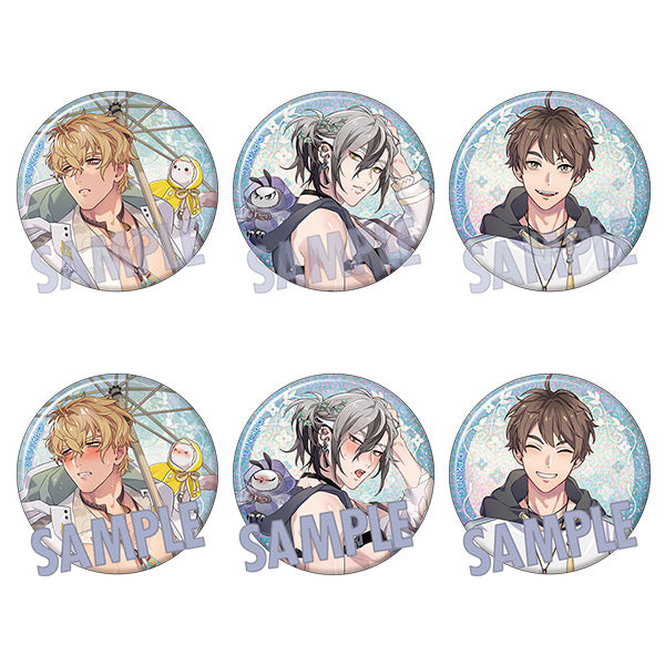 (1BOX=6)(Goods - Badge) NU: Carnival Holographic Chara Badge Collection / Rainy Season