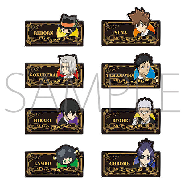(1BOX=8)(Goods - Badge) REBORN! Onamae Badge Collection / A