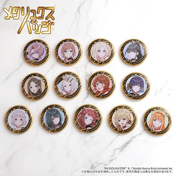 (Goods - Badge) Gakuen iDOLM@STER Metallux Badge / Ume Hanami ECLIPSE LIGHT