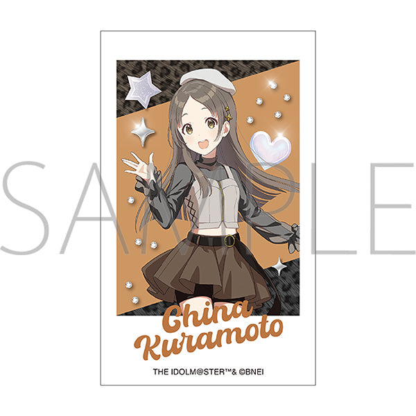 (Goods - Bromide) Gakuen iDOLM@STER Cheki & Cheki Holder Set / China Kuramoto ECLIPSE LIGHT