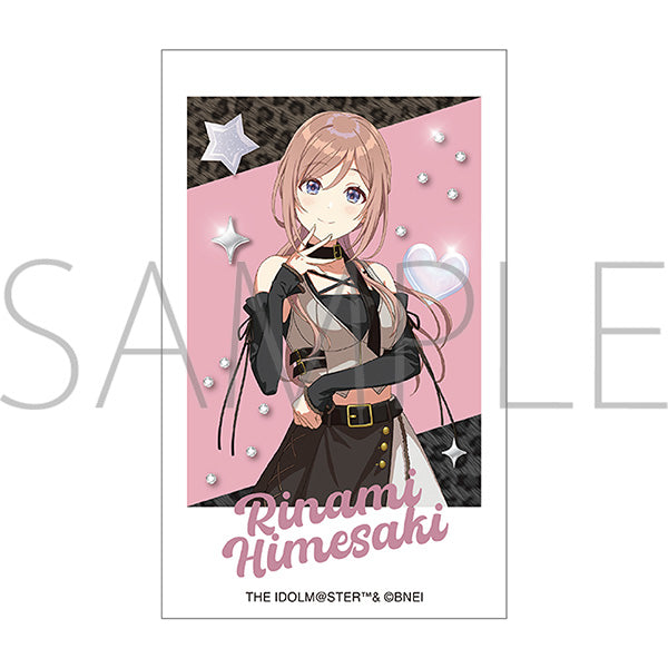 (Goods - Bromide) Gakuen iDOLM@STER Cheki & Cheki Holder Set / Rinami Himesaki ECLIPSE LIGHT