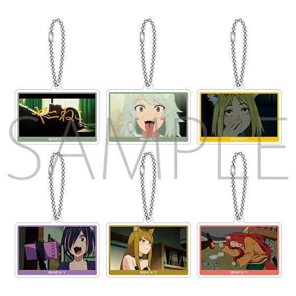 (1BOX=6)(Goods - Keychain) Chainsmoker Cat Acrylic Keychain Collection