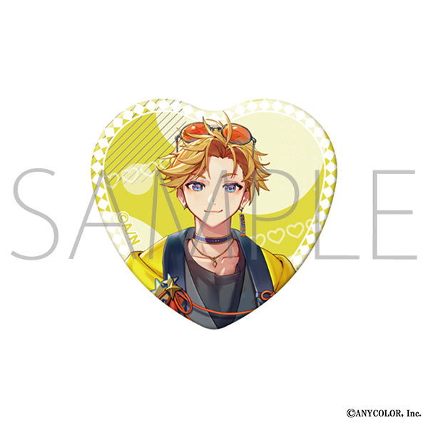(Goods - Badge) NIJISANJI EN Heart Button Badge / Yu Q. Wilson