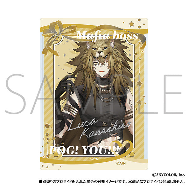 (Goods - Card Case) NIJISANJI EN Liver Famous Quote Hard Bromide Case / Luca Kaneshiro