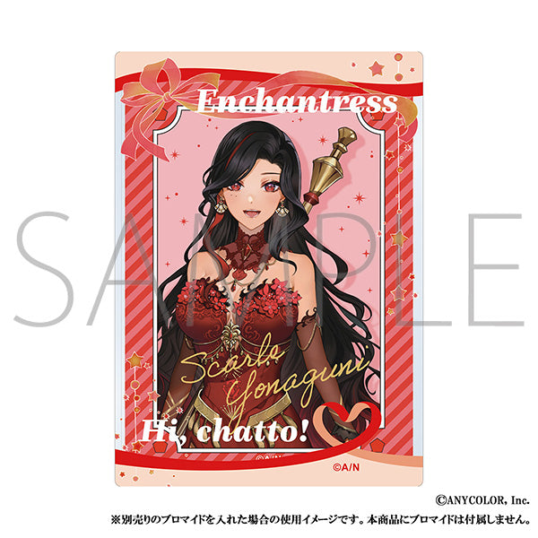 (Goods - Card Case) NIJISANJI EN Liver Famous Quote Hard Bromide Case / Scarle Yonaguni