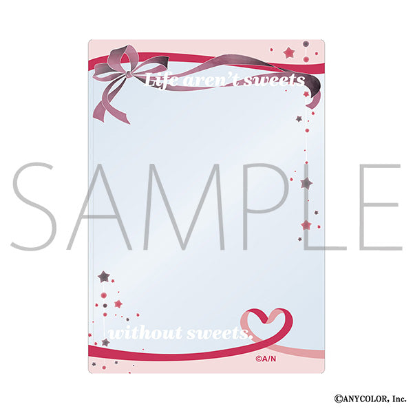(Goods - Card Case) NIJISANJI EN Liver Famous Quote Hard Bromide Case / Ver Vermillion