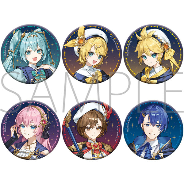 (1BOX=6)(Goods - Badge) Hatsune Miku Series Glitter Chara Badge Collection