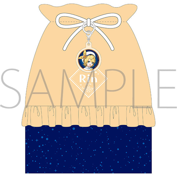 (Goods - Drawstring Pouch) Hatsune Miku Series Drawstring Pouch w/Acrylic Charm / Kagamine Rin