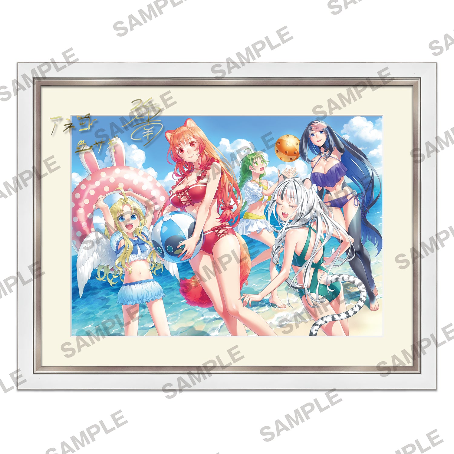 (Goods - Fine Graph) The Rising of the Shield Hero B4-sized Chara Fine Graph with Replica Signature - Seaside Fun