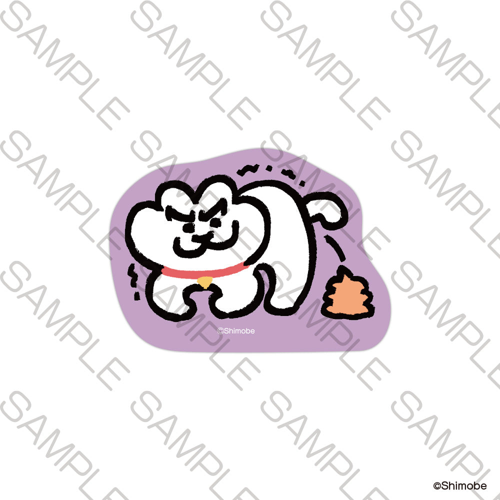 (Goods - Sticker) Neko to Shimobe Sticker - Poop mode