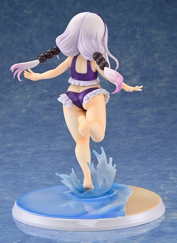 (Bishojo Figure) Miss Kobayashi's Dragon Maid Kanna Kamui: Excited to Wear a Swimsuit at Home Ver. (Purple) 1/6 Completed Figure