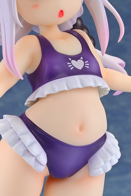(Bishojo Figure) Miss Kobayashi's Dragon Maid Kanna Kamui: Excited to Wear a Swimsuit at Home Ver. (Purple) 1/6 Completed Figure