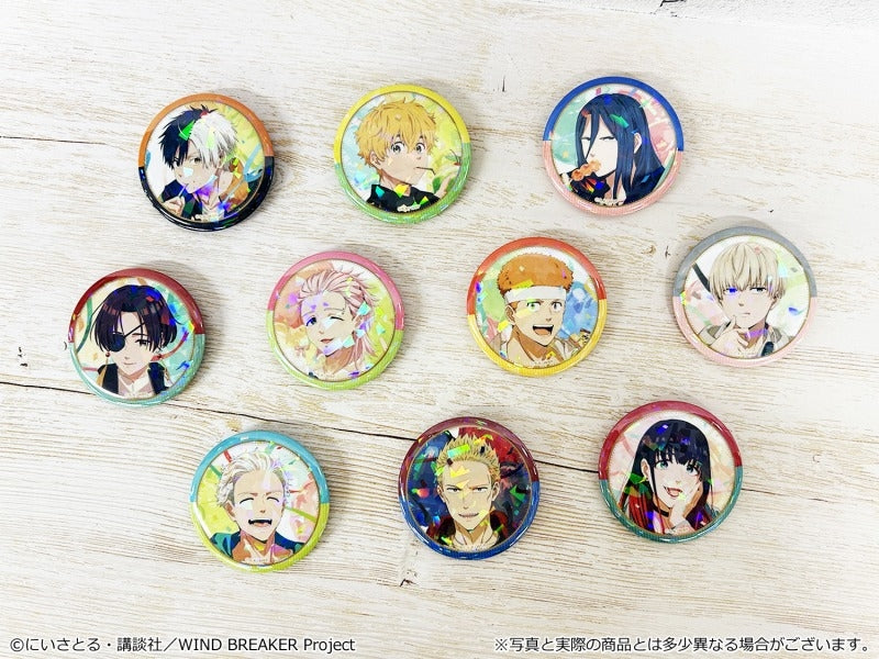 (1BOX=10)(Goods - Badge) TV Anime WIND BREAKER Trading Holographic Button Badge