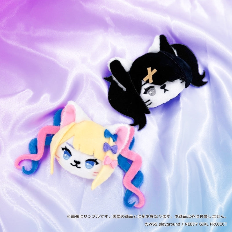 (Goods - Badge) Anime NEEDY GIRL OVERDOSE Petits Animals Plush Badge 02. Ame-chan