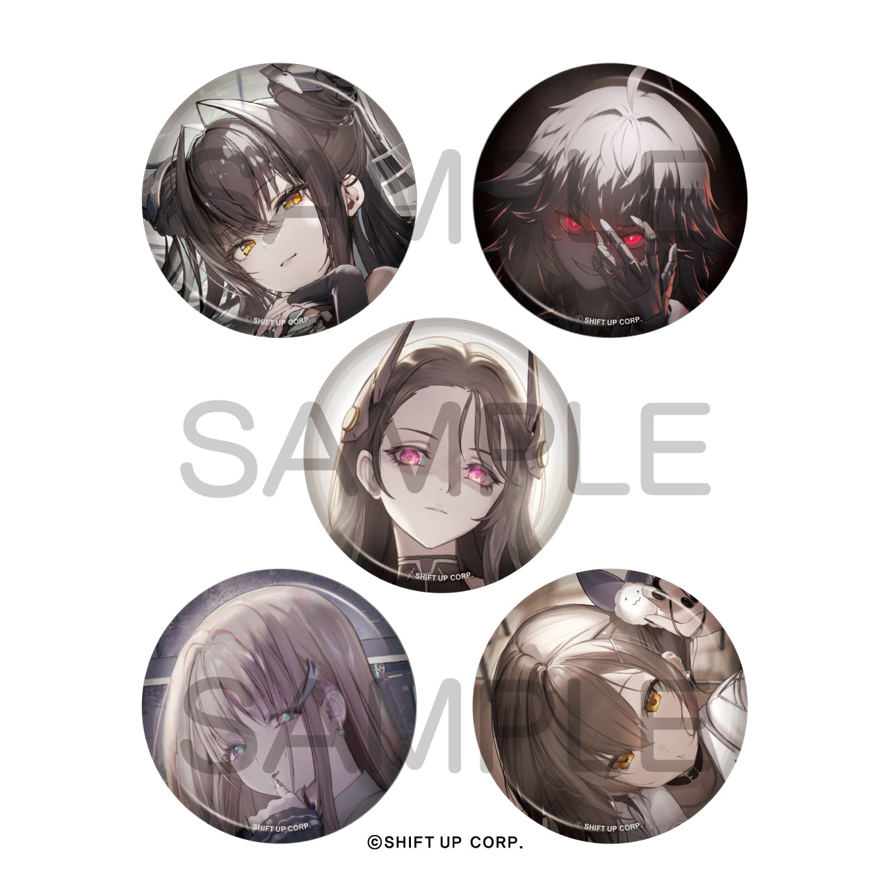 (1BOX=10)(Goods - Badge) GODDESS OF VICTORY: NIKKE BURST Collection Button Badge Vol.3