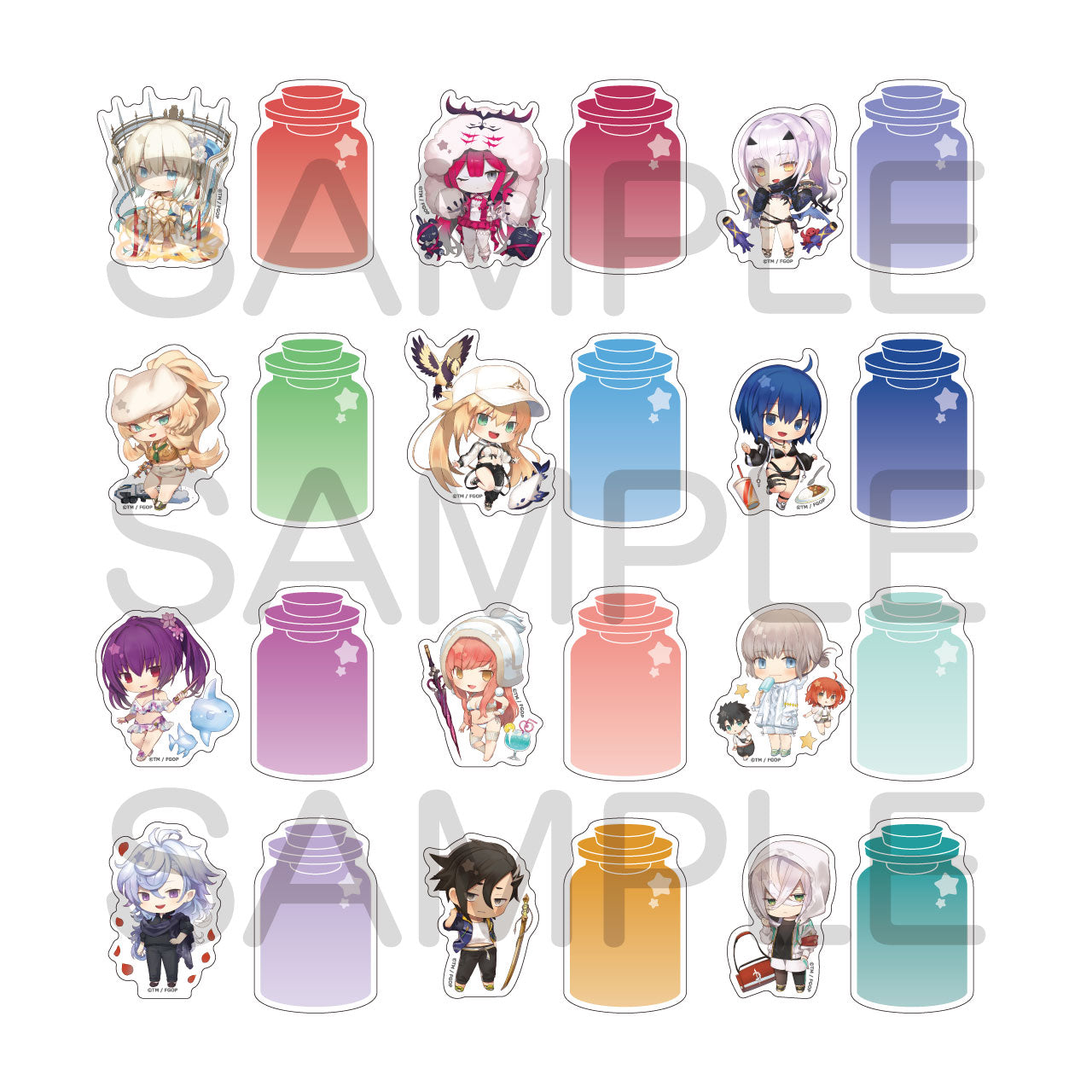 (1BOX=12)(Goods - Sticker) Fate/Grand Order Charatoria Sticker Set Vol.5