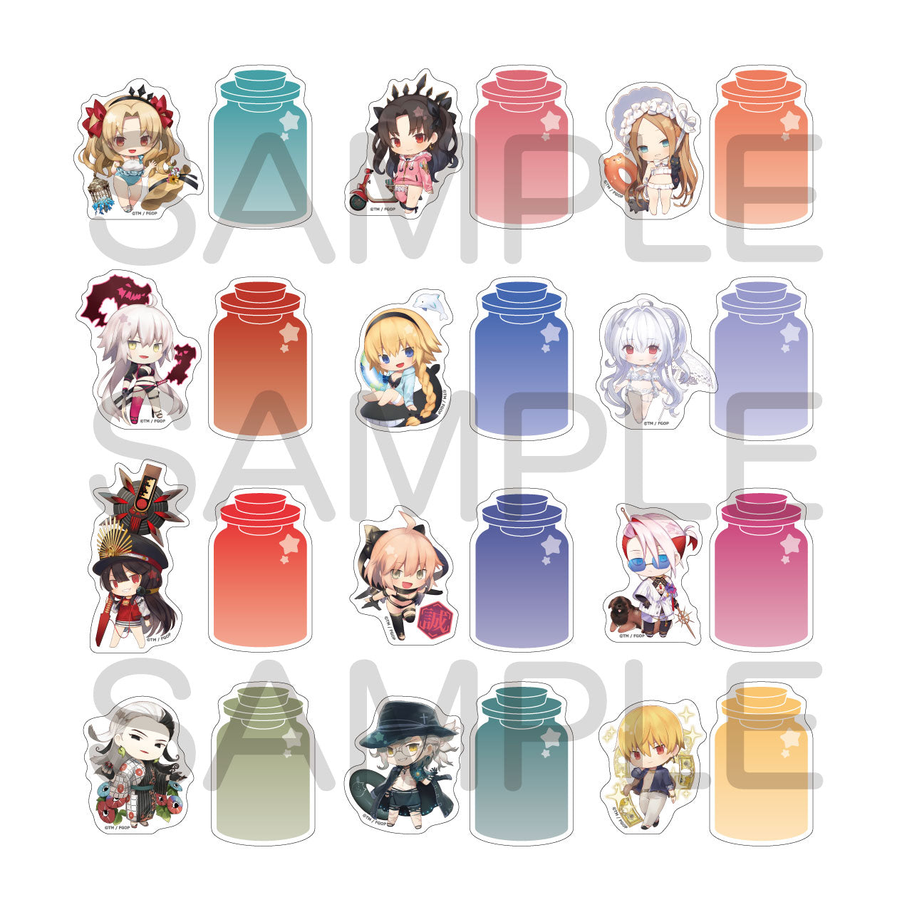 (1BOX=12)(Goods - Sticker) Fate/Grand Order Charatoria Sticker Set Vol.7