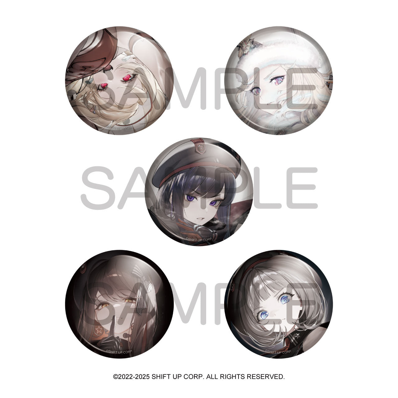 (1BOX=10)(Goods - Badge) GODDESS OF VICTORY: NIKKE BURST COLLECTION Button Badge Vol.5