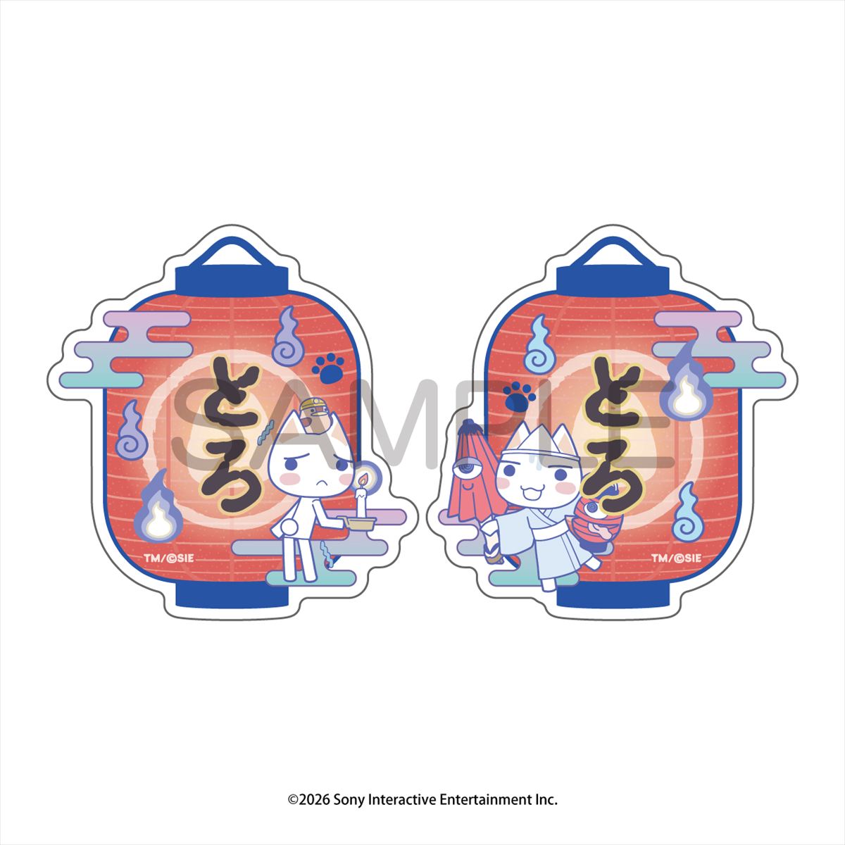 (1BOX=8)(Goods - Badge) Toro and Friends (Doko Demo Issho) Obake to Issho Trading Name Badge