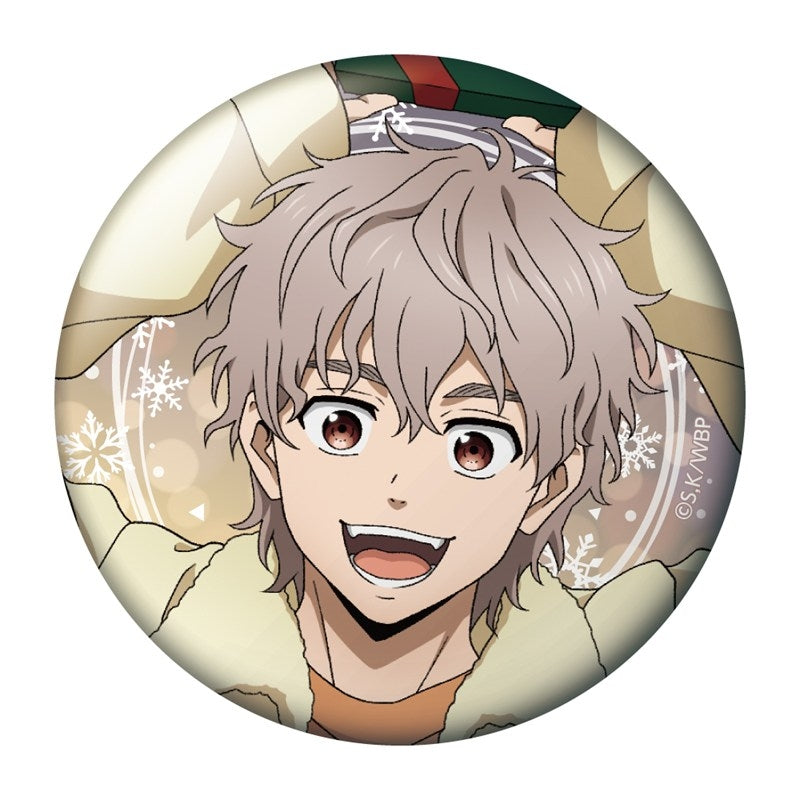 (1BOX=6)(Goods - Badge) WIND BREAKER Trading Holographic Button Badge Present ver.