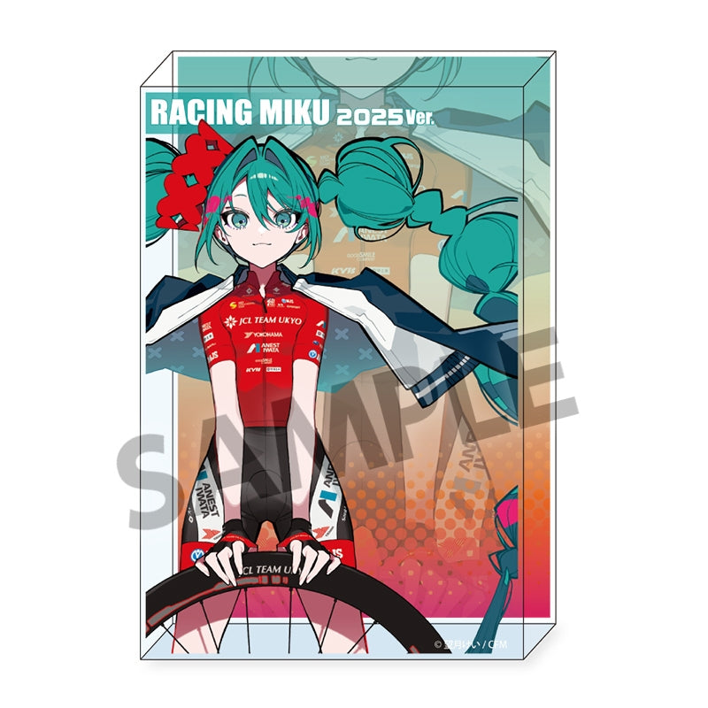 (Goods - Ornament) Racing Miku 2025 JCL TEAM UKYO Cheer Ver. Acrylic Block