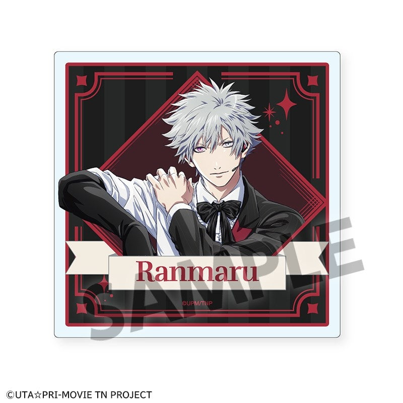 (Goods - Coaster) Uta no Prince-sama the Movie TABOO NIGHT XXXX Acrylic Coaster Ranmaru Kurosaki B