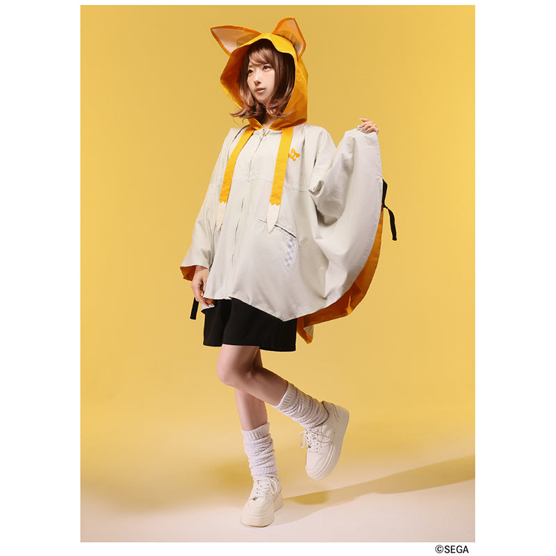 (Goods - Outerwear) Sonic the Hedgehog x Favorite Collab * Tails - Kind-Hearted Fox Kit Hooded Cape Poncho Jacket