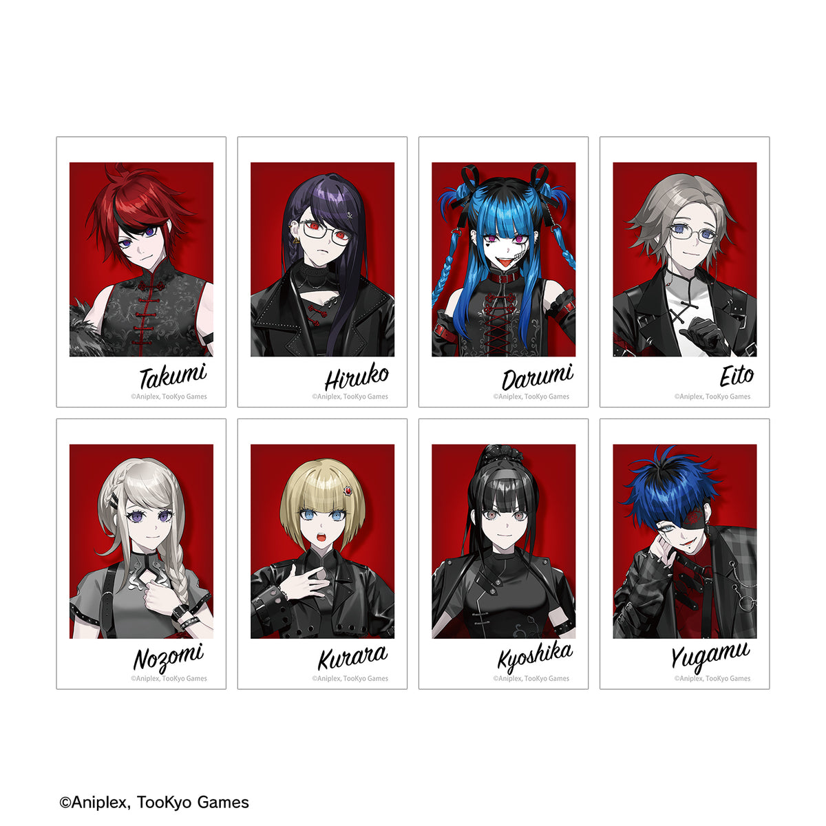 (1BOX=8)(Goods - Card) HUNDRED LINE Last Defense Academy Art by REO China Punk ver. Trading Instant Photo Print POP UP SHOP in Marui