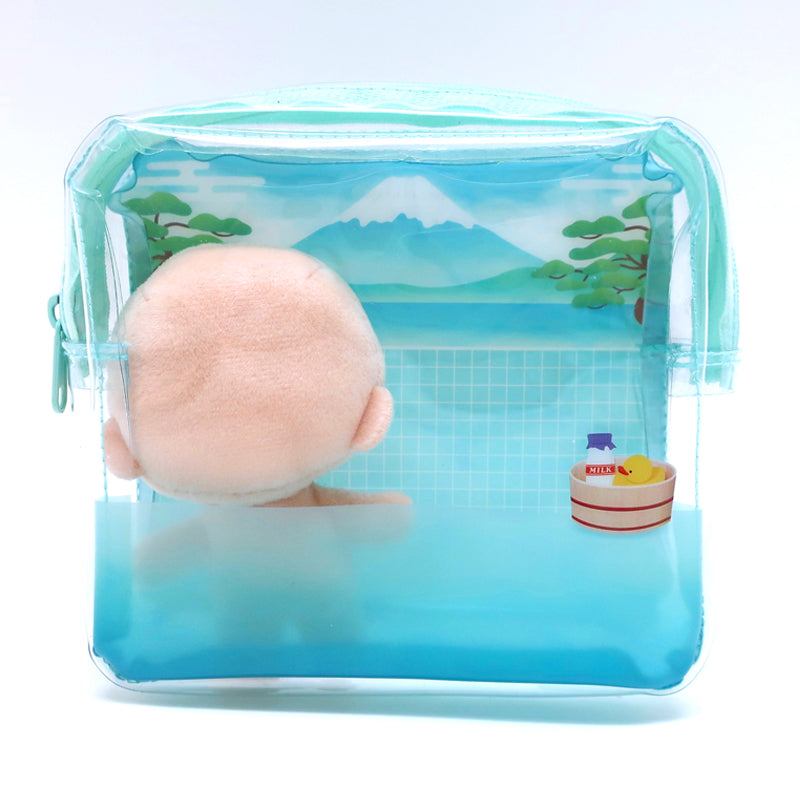 (Goods - Pouch) Non-Character Japanese Bathhouse Style Clear Pouch